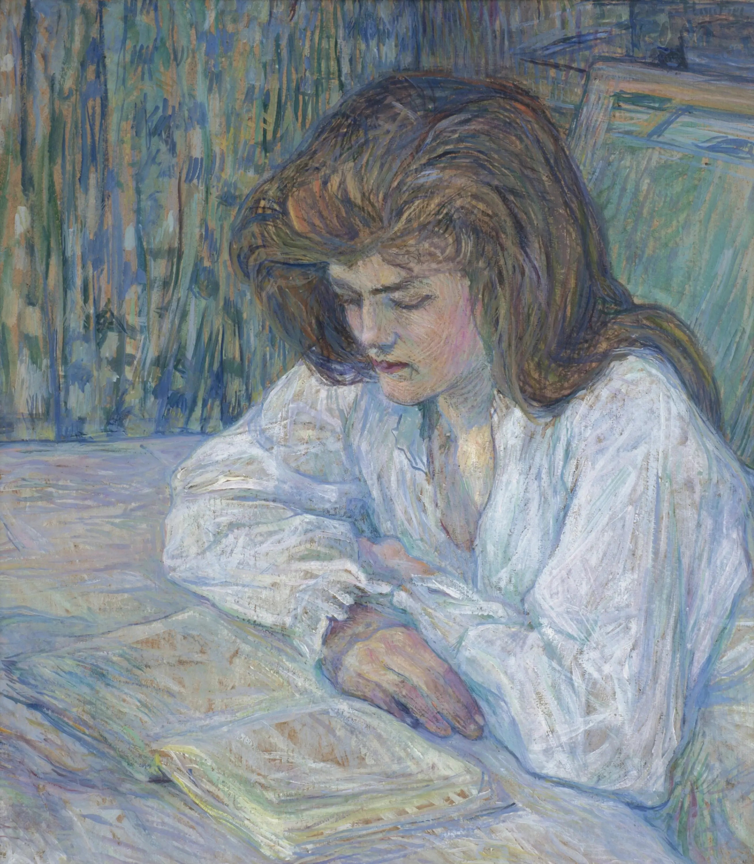 Reproduction du tableau « La liseuse - Henri de Toulouse-Lautrec » par Alpha Reproduction en peinture à l’huile