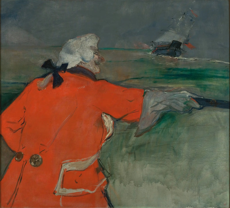 Paul Viaud en traje de almirante del siglo XVIII - Henri de Toulouse-Lautrec