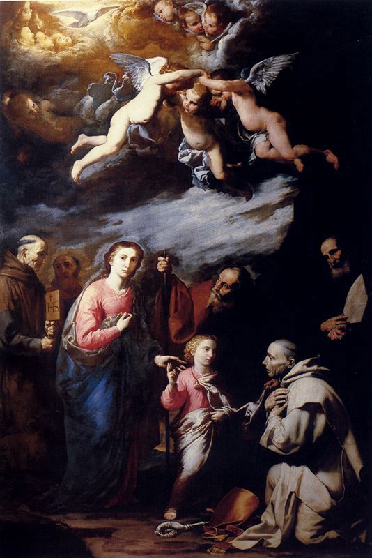 Trinitas terrestres con santos y el Eterno Padre - Jusepe de Ribera