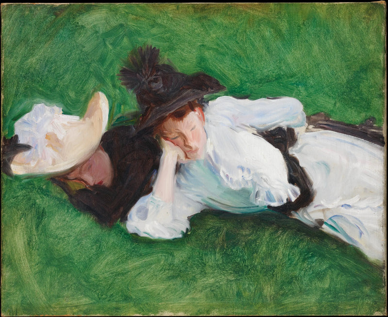 Dos chicas en un césped - John Singer Sargent