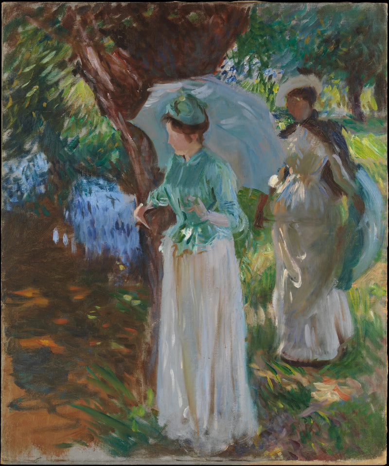 Dos chicas con sombrillas - John Singer Sargent