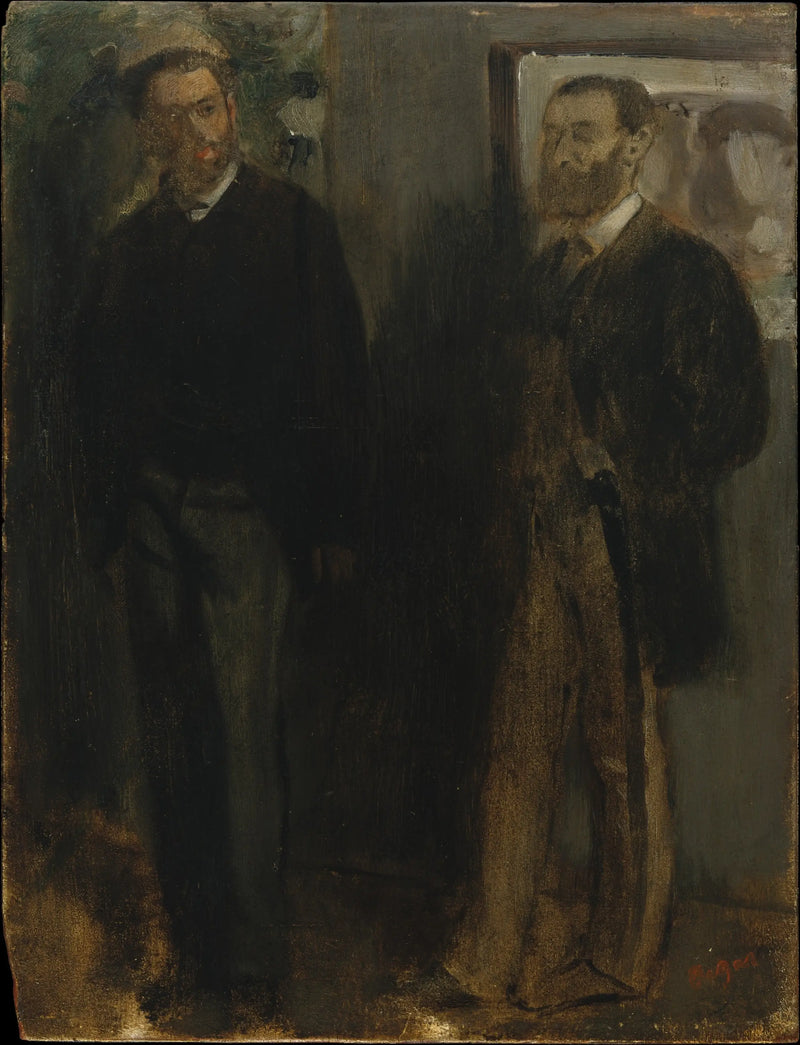 Dos hombres - Edgar Degas