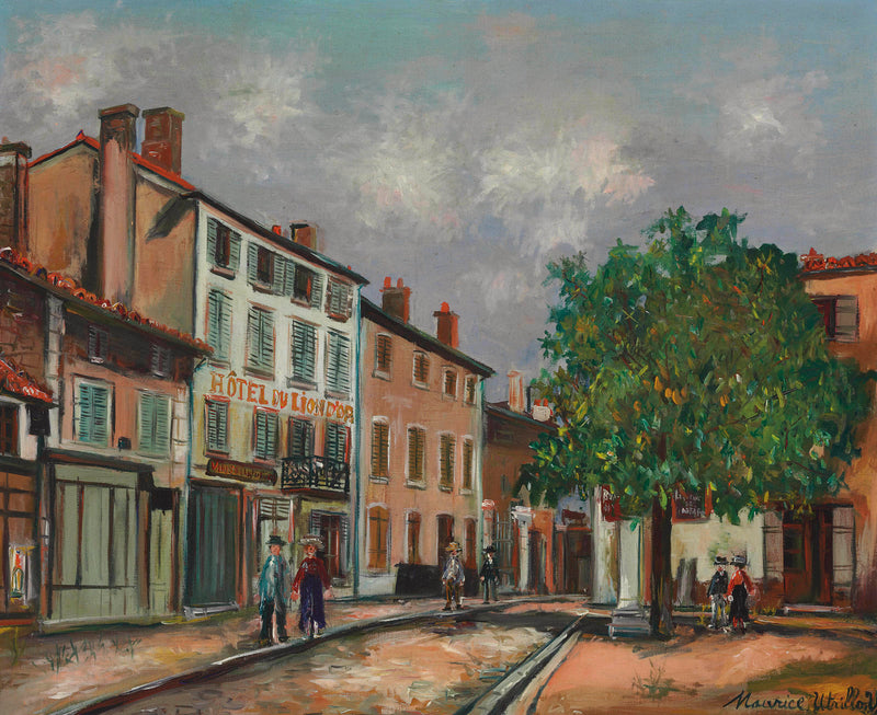 Une rue à Saint-Léger (1924) - Maurice Utrillo