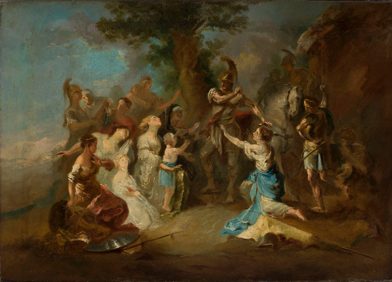 Coriolan aux portes de Rome. - Franz Anton Maulbertsch