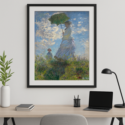 Mujer con un Parasol – Claude Monet, 1875