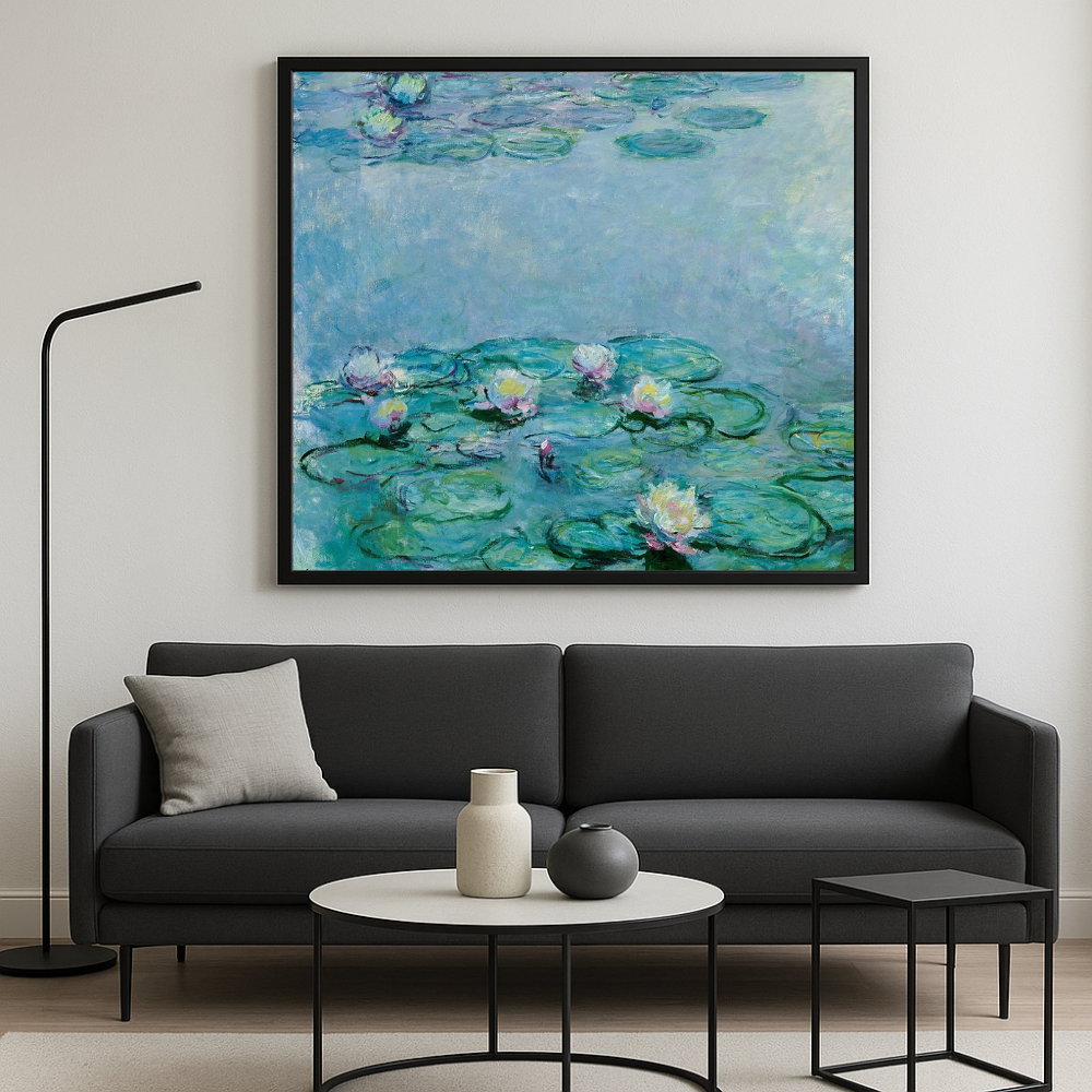 🌸 Nenúfares – Detalle de flores en primer plano, Claude Monet