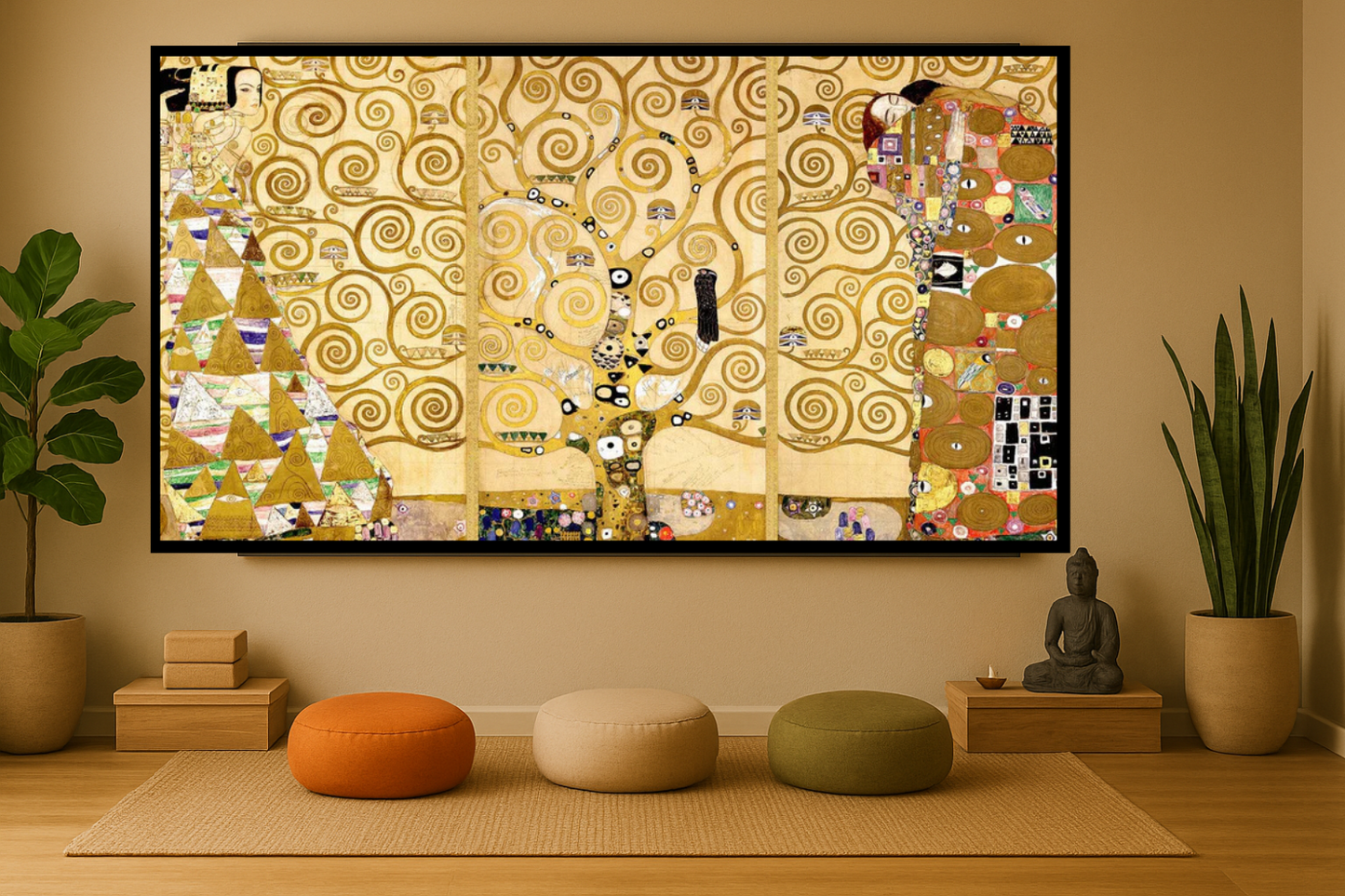 🌳✨ El Árbol de la Vida – Friso Stoclet – Gustav Klimt (1905–1909)