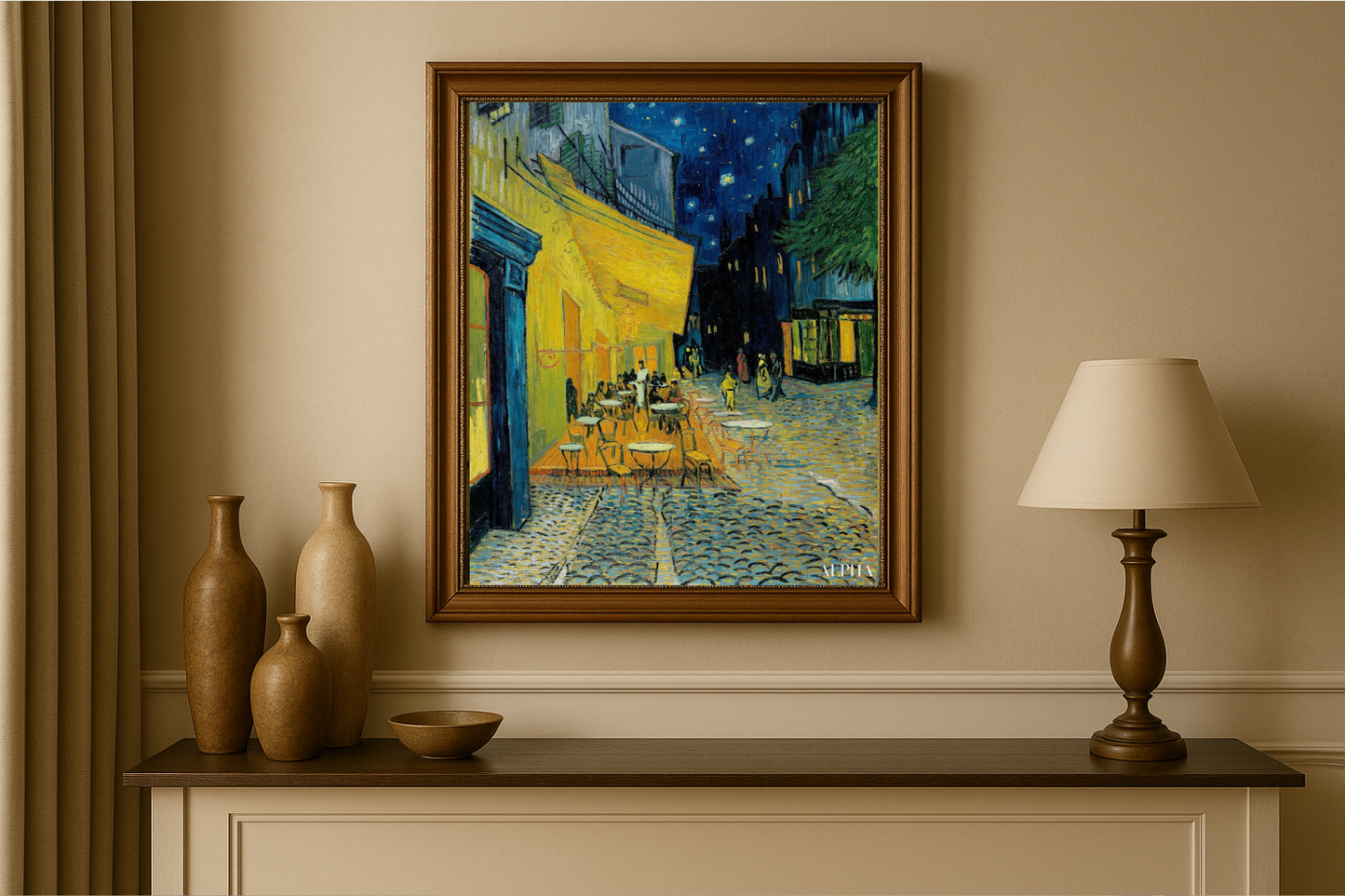 🖼️ Terraza del café por la noche – Vincent van Gogh (1888)