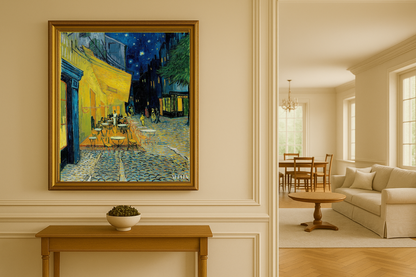 🖼️ Terraza del café por la noche – Vincent van Gogh (1888)