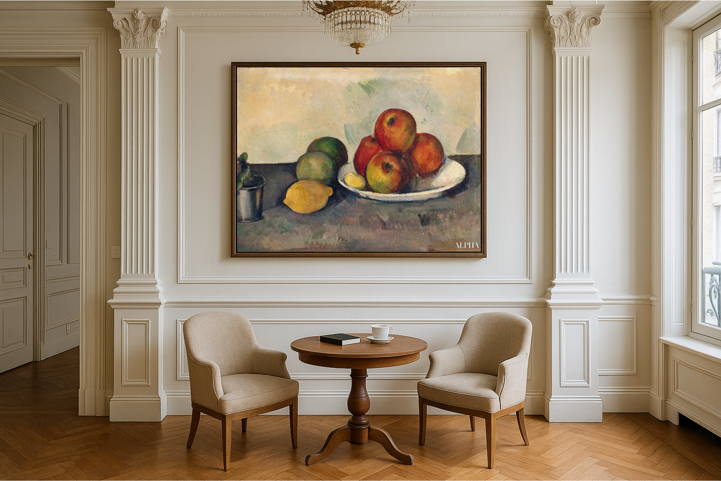Naturaleza muerta con manzanas - Paul Cézanne