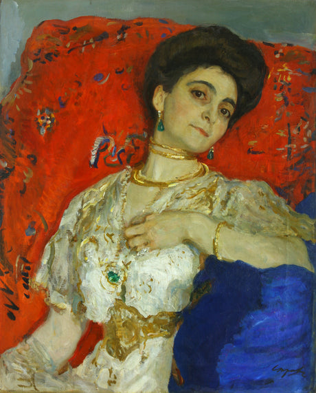 Retrato de María Akimova - Valentin Serov