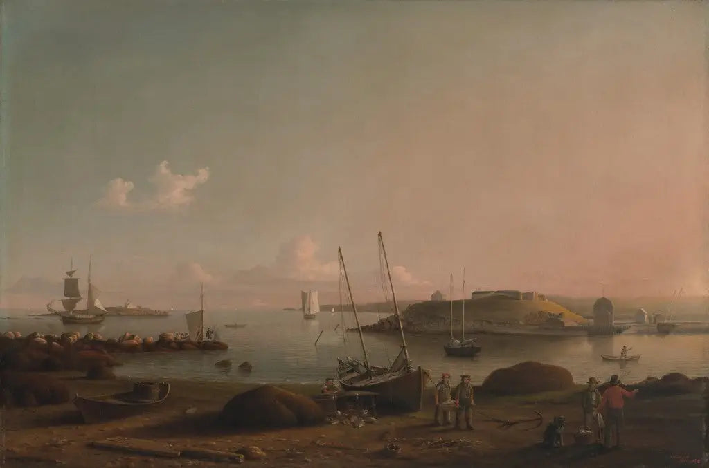 Vue du port de Gloucester - Fitz Henry Lane - Alpha Reproduction