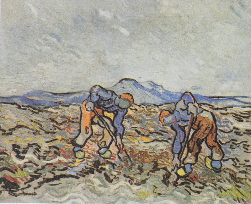 Campesinos recogiendo patatas - Vincent van Gogh