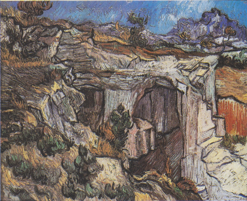 Entrada de una carrera cerca de Saint-Rémy - Vincent van Gogh
