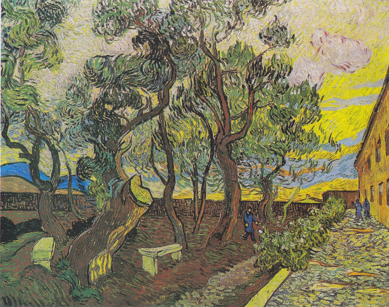 Jardín del hospital Saint-Paul en Saint-Rémy - Vincent van Gogh