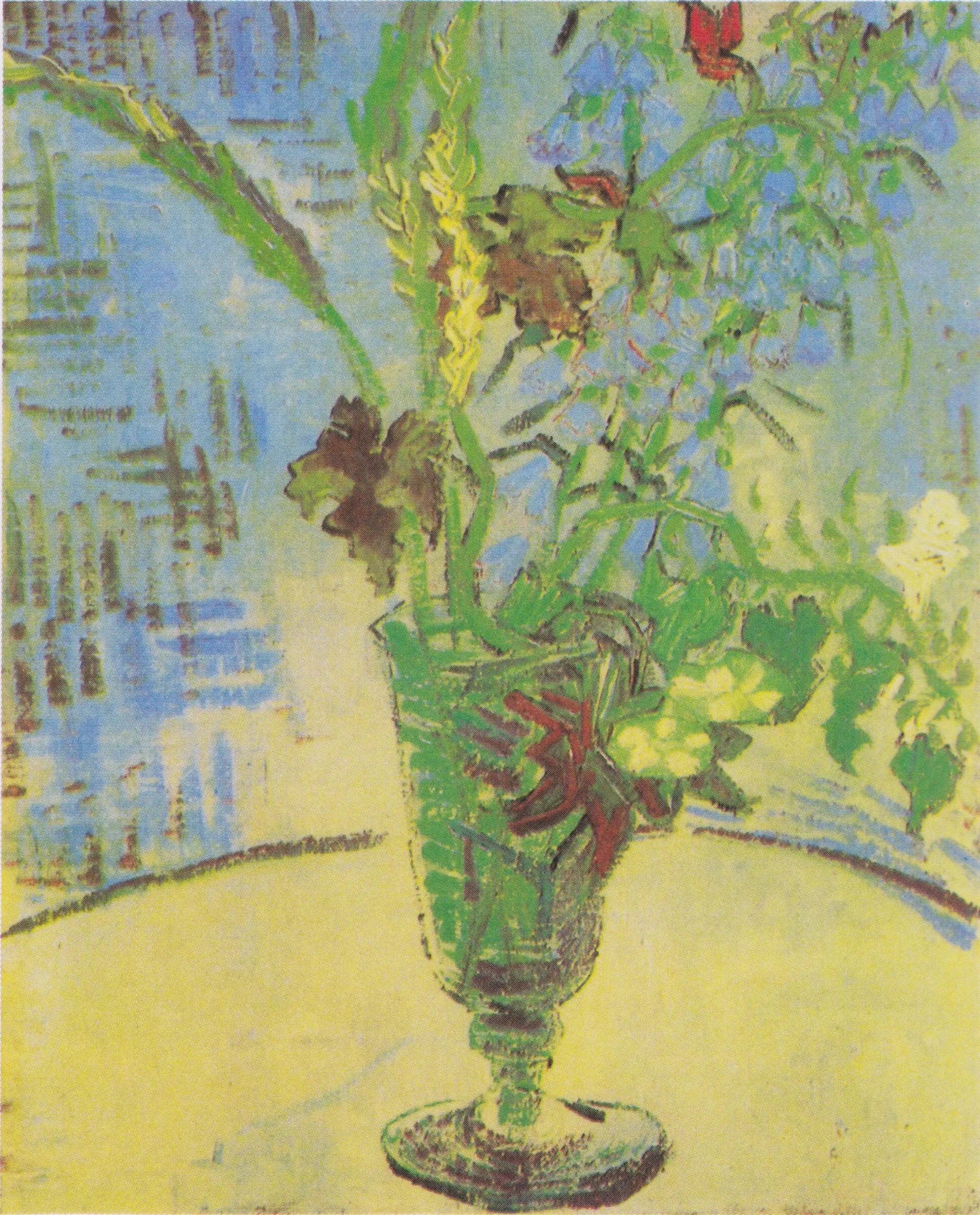 Reproduction du tableau « Fleurs dans un verre - Vincent van Gogh » par Alpha Reproduction en peinture à l’huile
