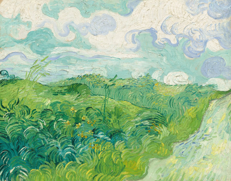 Campos de trigo verdes, Auvers - Vincent van Gogh