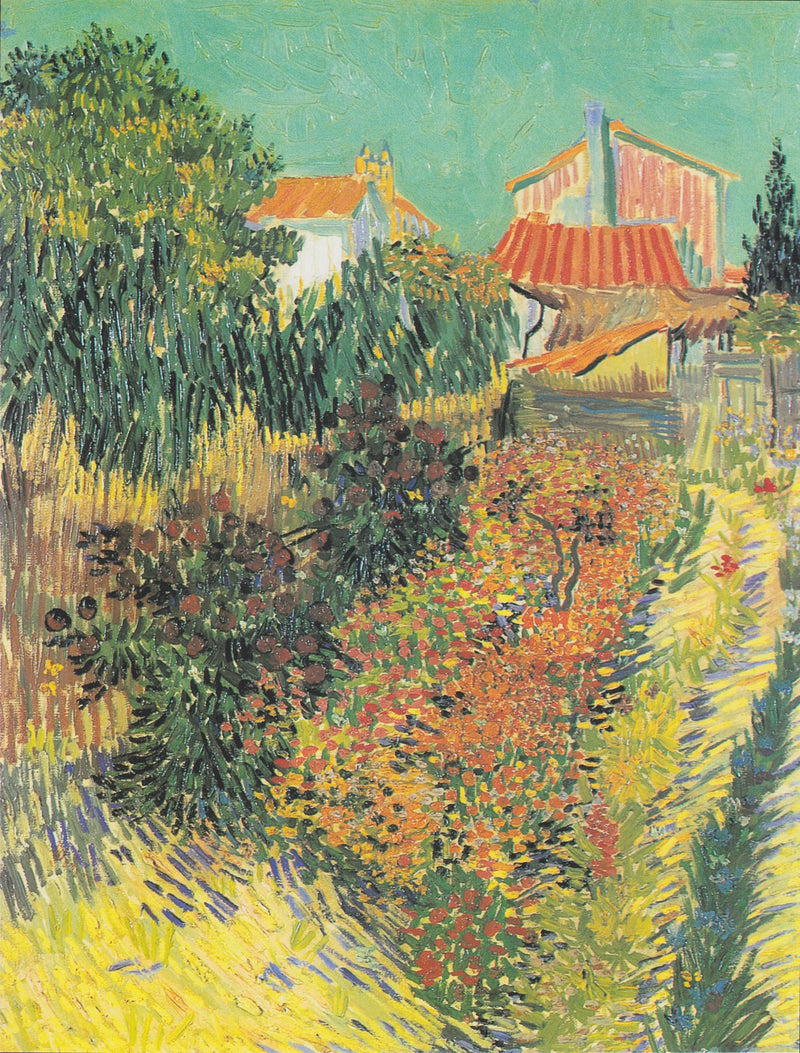 Jardín detrás de una casa - Vincent van Gogh