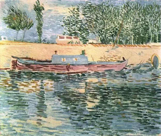Los muelles del Sena con barcos, Los - Vincent van Gogh
