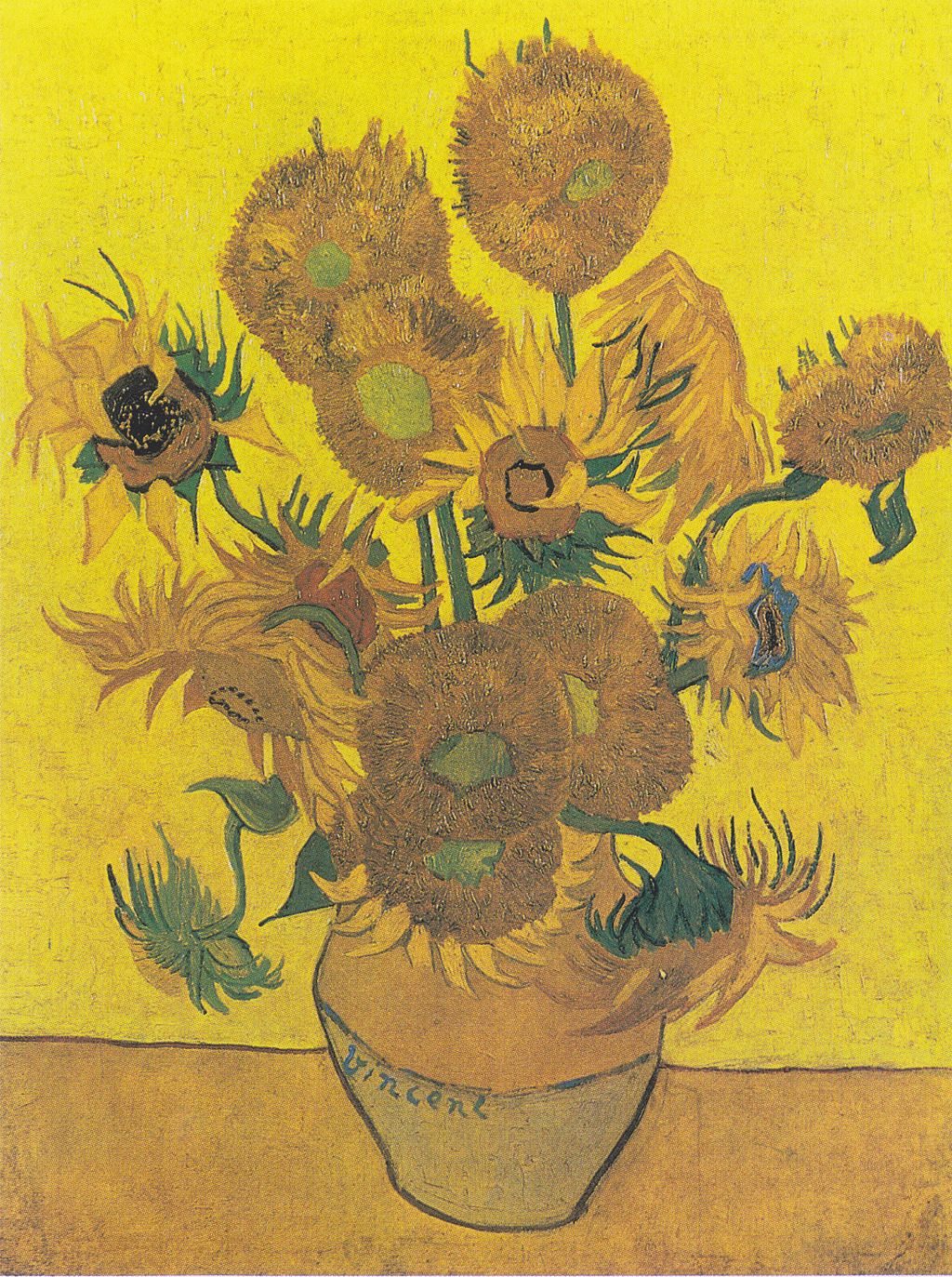 🌻 Jarrón con Quince Girasoles – Vincent van Gogh (1888)