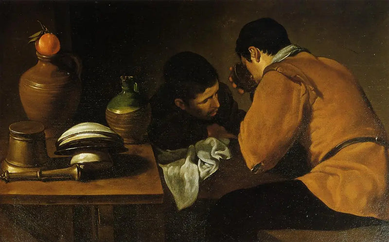 Dos jóvenes en la mesa - Diego Velázquez
