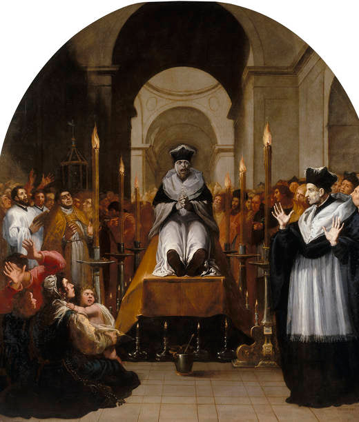 La conversion de saint Bruno devant le corps de Diocrès - Vincenzo Carducci