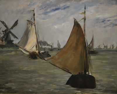 Reproduction du tableau « Marine en Hollande - Édouard Manet » par Alpha Reproduction en peinture à l’huile