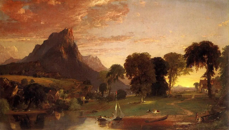 Vista cerca de Sherburne, condado de Chenango - Jasper Francis Cropsey