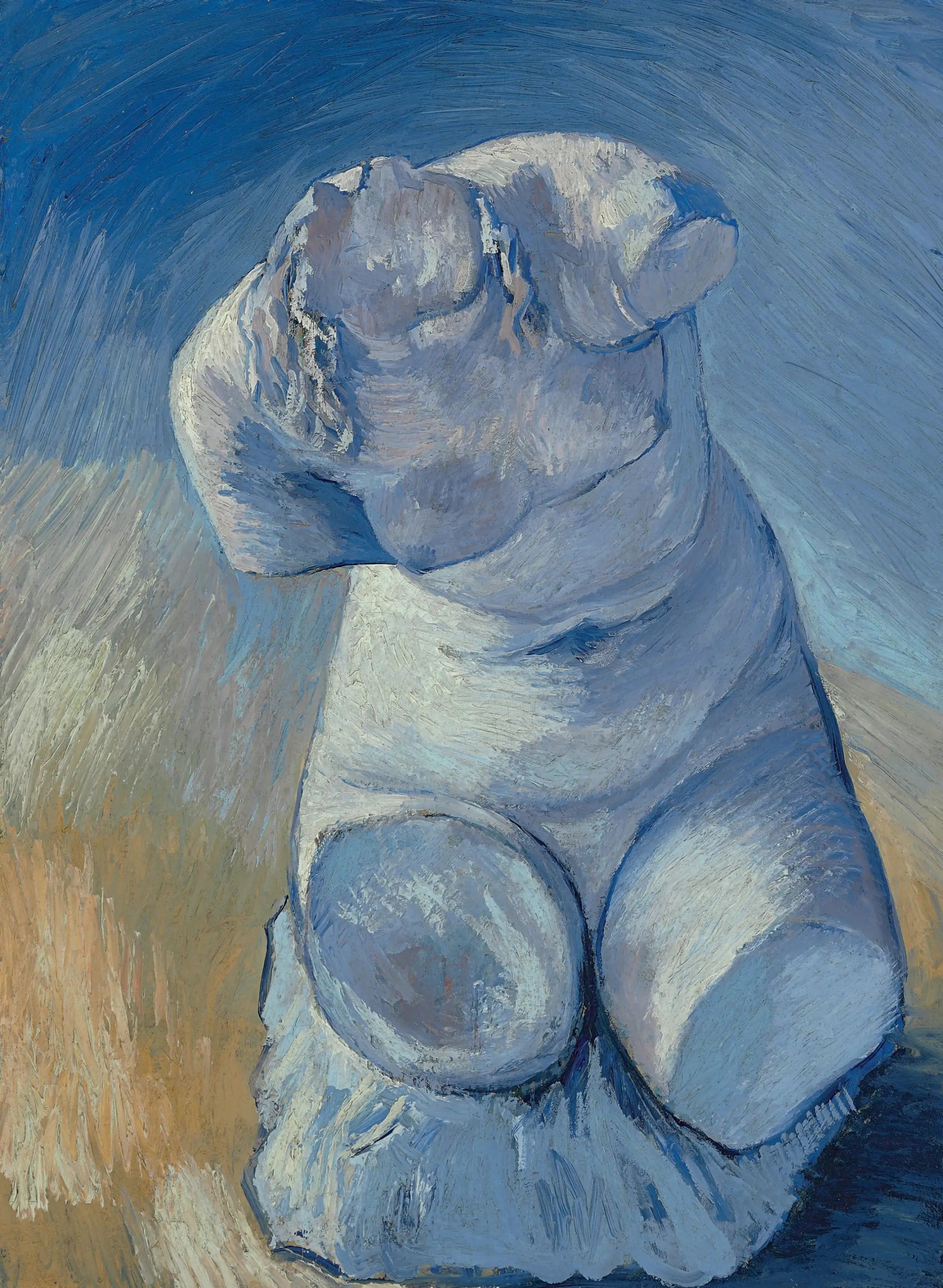 Reproduction du tableau « Statuette de plâtre : Torse de femme, vue de visage - Vincent van Gogh » par Alpha Reproduction en peinture à l’huile