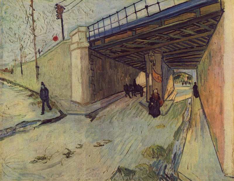 Puente ferroviario sobre la avenida Montmajour, Arles, El - Vincent van Gogh