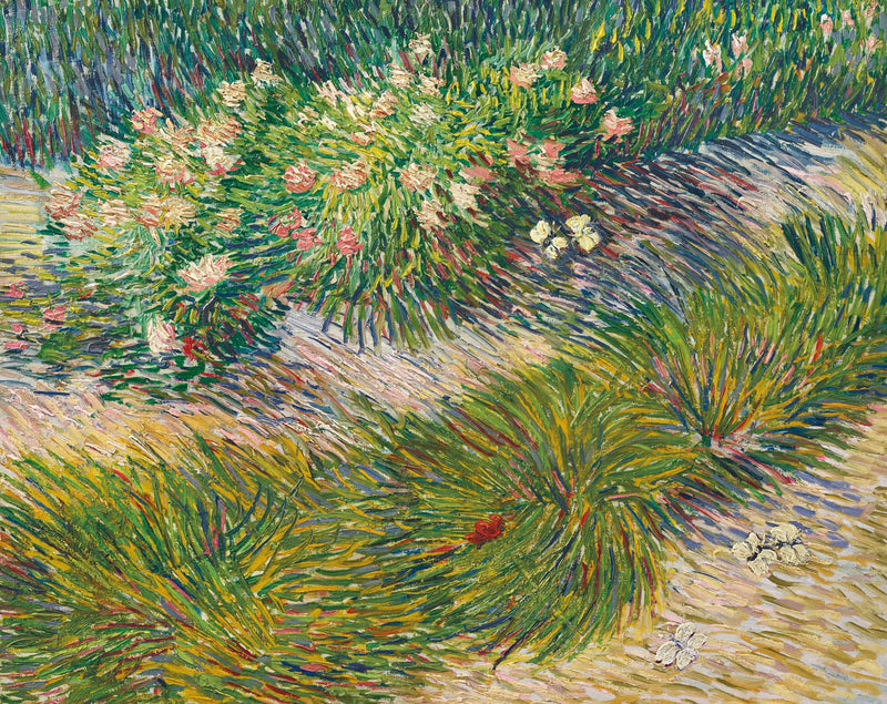 Rincón de jardín con mariposas - Vincent van Gogh