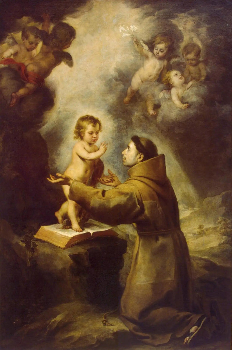 Vista de san Antonio de Padua - Bartolomé Esteban Murillo