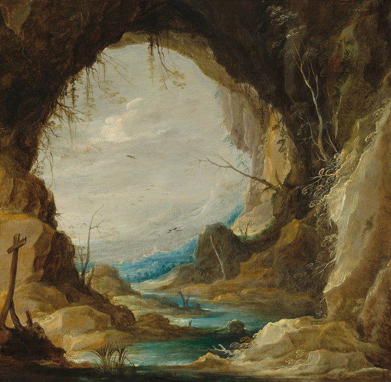 Vista desde una cueva - David Teniers el Joven