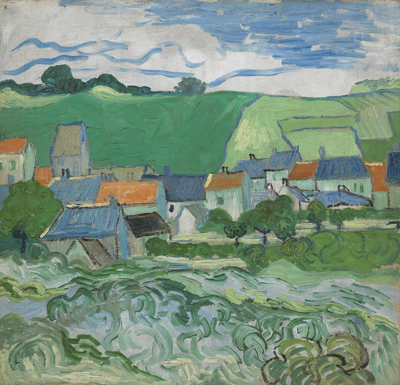 Vista de Auvers - Vincent van Gogh