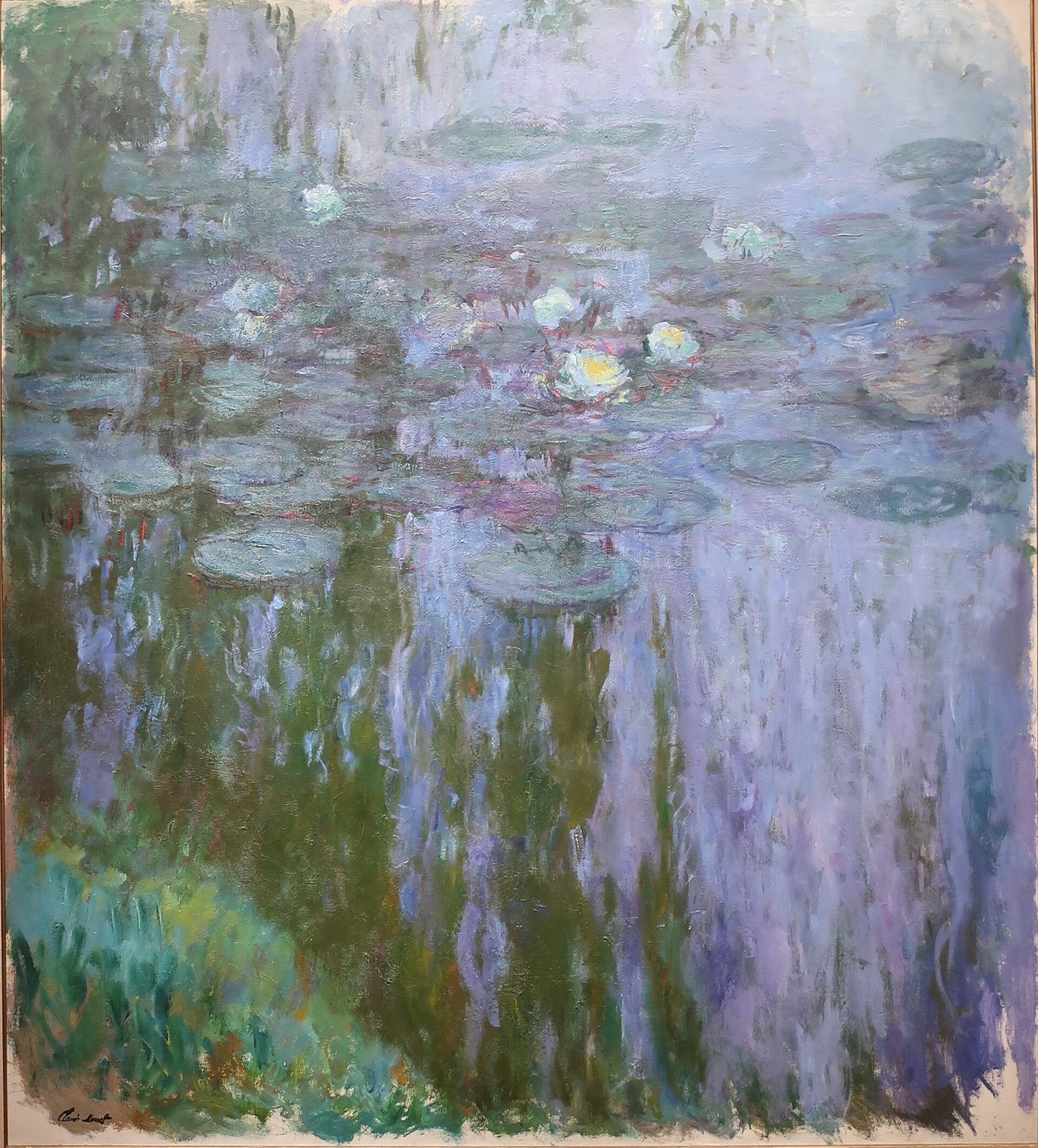 🌿 Nenúfares – Reflejos Verdes y Malvas