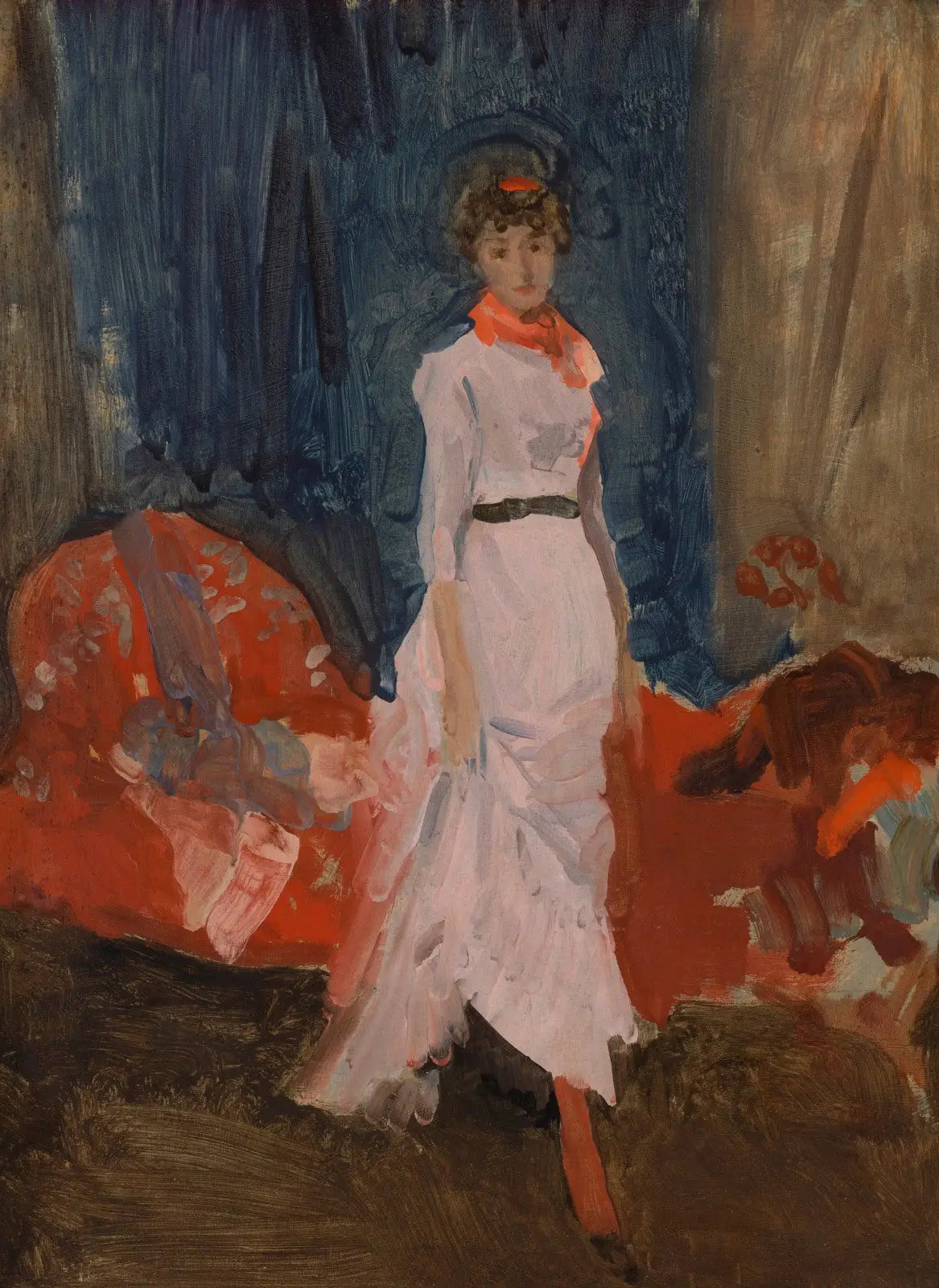 Reproduction du tableau « Arrangement en rose, rouge et violet - James Abbott McNeill Whistler » par Alpha Reproduction en peinture à l’huile