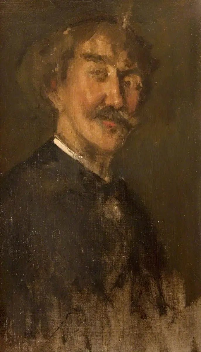 Reproduction du tableau « Autoportrait - James Abbott McNeill Whistler » par Alpha Reproduction en peinture à l’huile