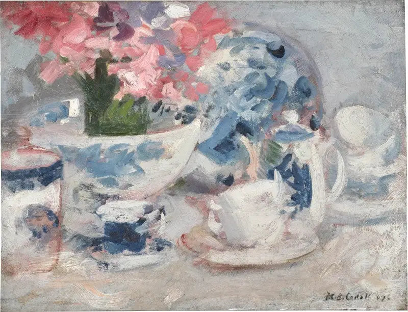 Blanco, rosa y azul - Francis Cadell