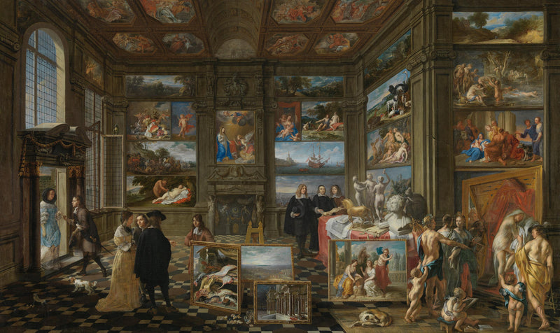Intérieur d'une galerie de tableaux imaginaire - Jacob Jordaens