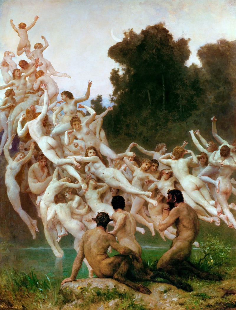 Las Oréadas - Bouguereau