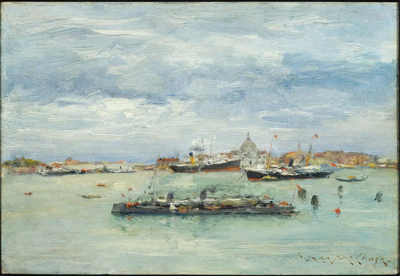 Día gris sobre el lagón - William Merritt Chase