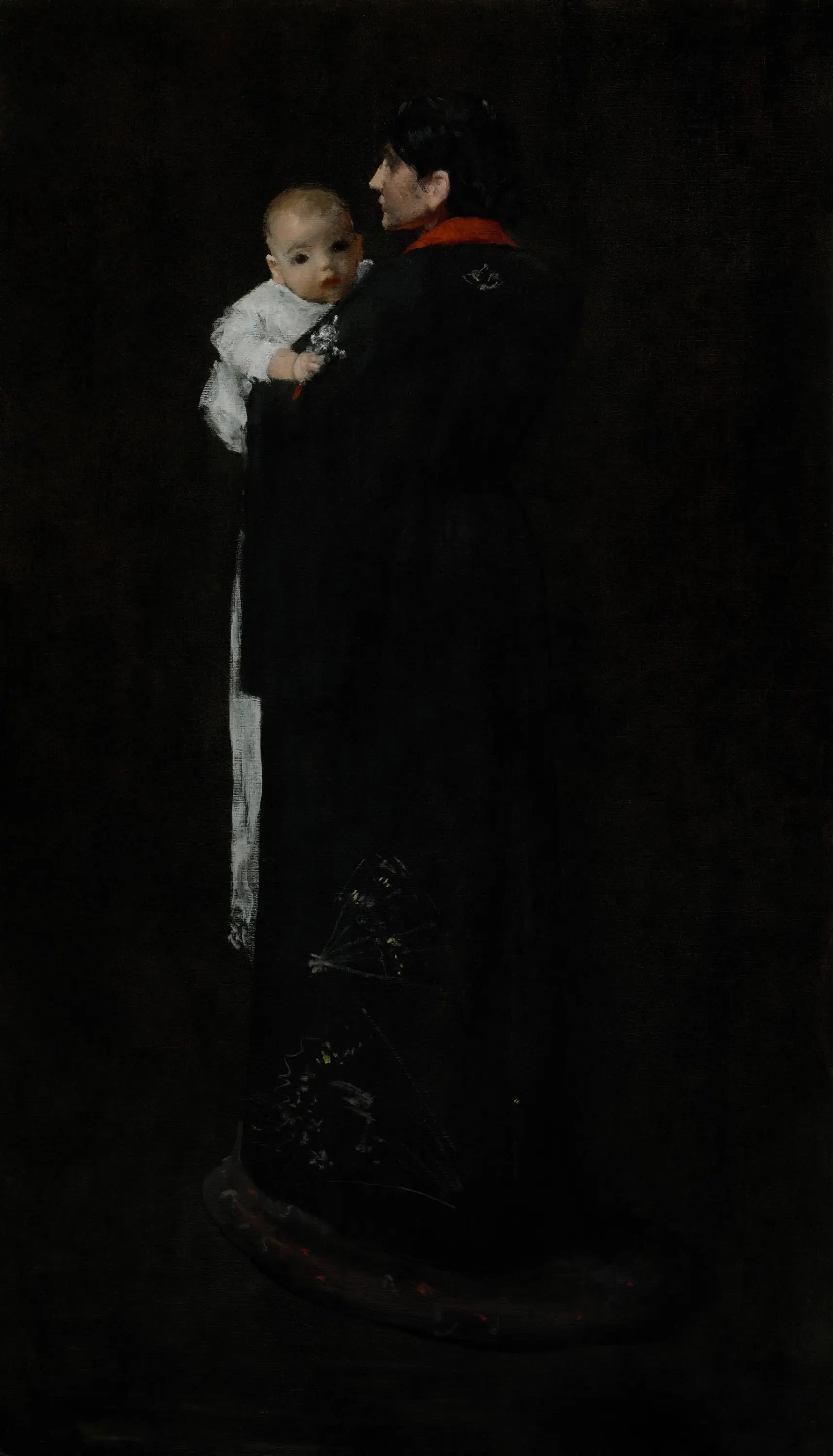 Mère et enfant (Le premier portrait) - William Merritt Chase - Alpha Reproduction