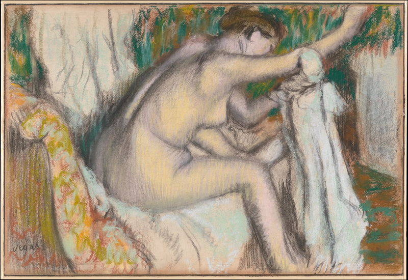 Mujer secándose el brazo - Edgar Degas