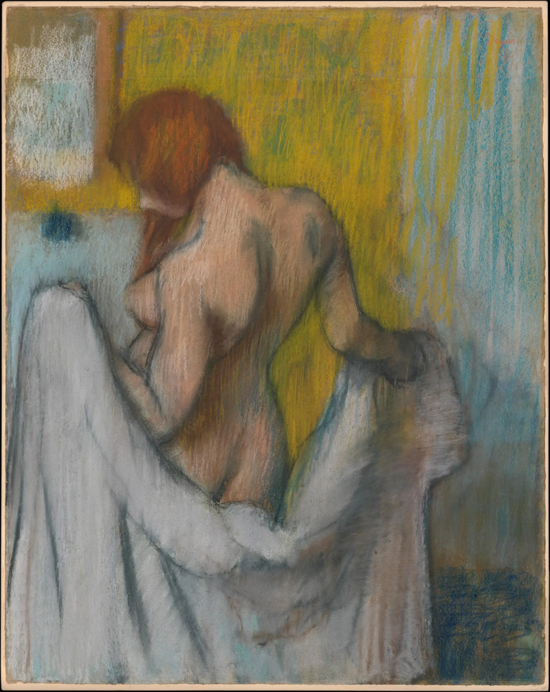Mujer con una toalla - Edgar Degas