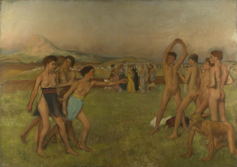Jóvenes espartanos en entrenamiento - Edgar Degas