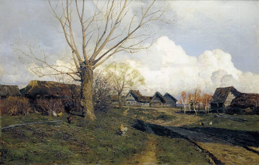 Pueblo de Savvinskaya cerca de Zvenigorod - Isaac Levitan