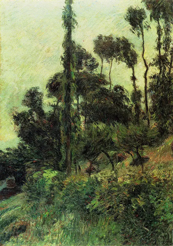 A flanco de ladera - Paul Gauguin