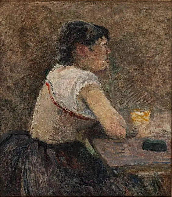En Grenelle, bebedora de absenta - Henri de Toulouse-Lautrec