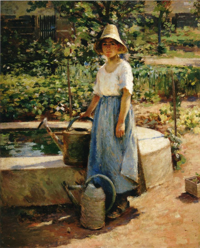 En la fuente - Theodore Robinson