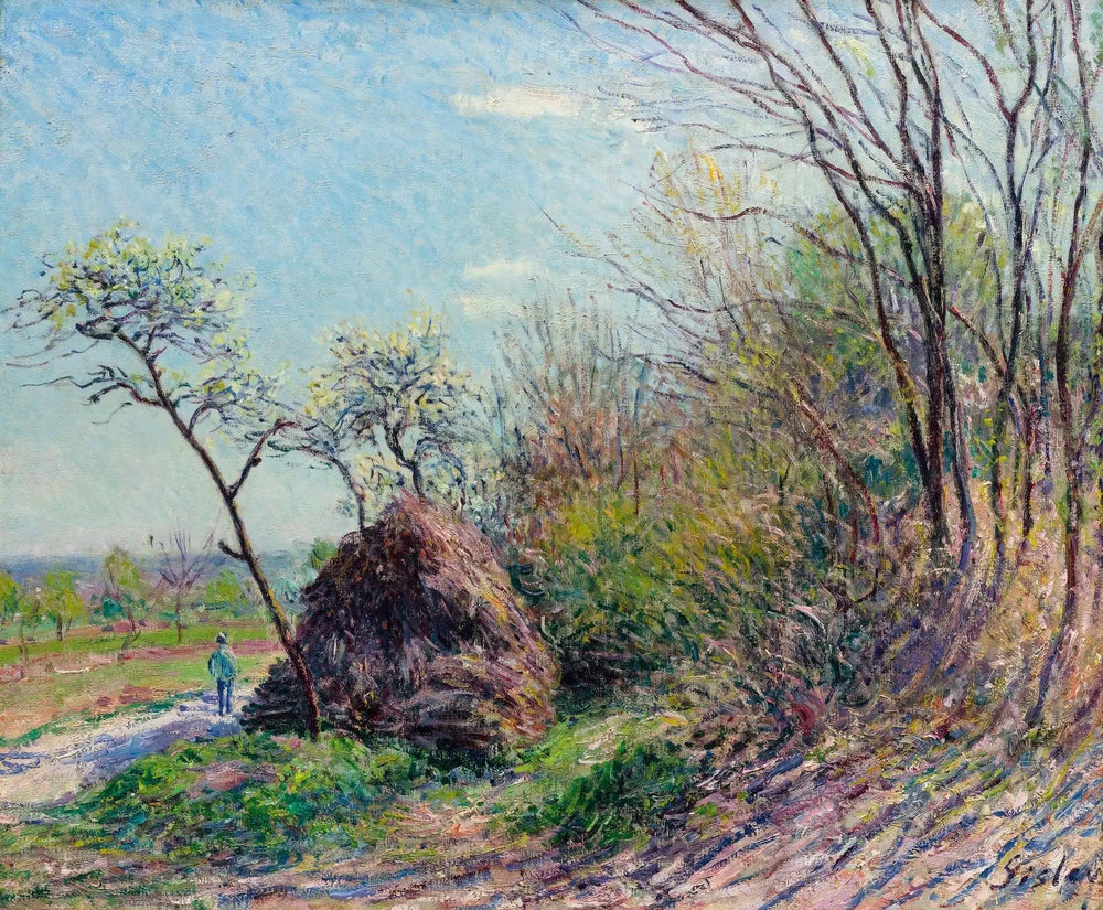 A la lisière de la forêt - Les Sablons - Alfred Sisley image 1 tableau peint à l’huile sur toile